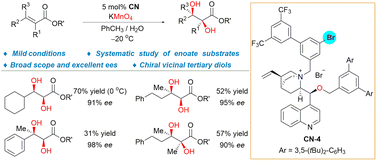 20. Asymmetric permanganate dihydroxylation of enoates: substrate scope, mechanistic insights and application in bicalutamide synthesis